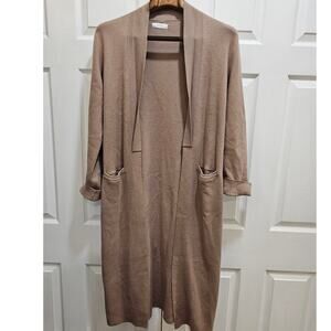 Oak + Fort Long Sweater Size XS Brown